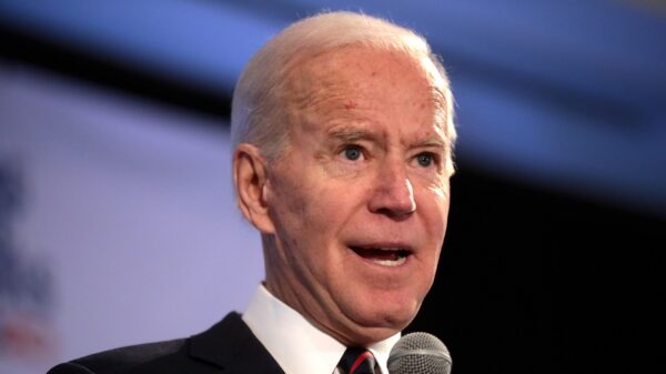 Former Vice President of the United States Joe Biden speaking with attendees at the 2020 Iowa State Education Association (ISEA) Legislative Conference at the Sheraton West Des Moines Hotel in West Des Moines, Iowa. By Gage Skidmore.