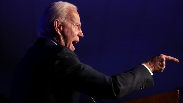 Former Vice President of the United States Joe Biden speaking with attendees at the Clark County Democratic Party's 2020 Kick Off to Caucus Gala at the Tropicana Las Vegas in Las Vegas, Nevada. By Gage Skidmore.