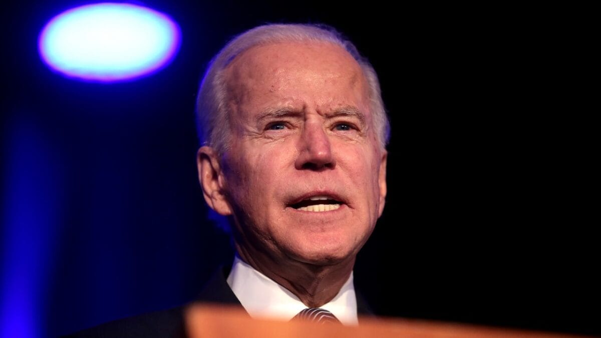 Former Vice President of the United States Joe Biden speaking with attendees at the Clark County Democratic Party's 2020 Kick Off to Caucus Gala at the Tropicana Las Vegas in Las Vegas, Nevada. From Gage Skidmore.