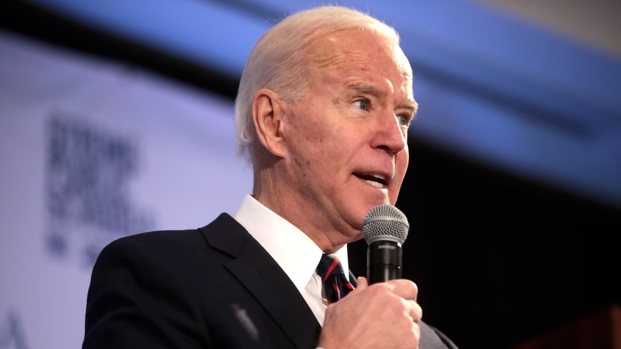 Former Vice President of the United States Joe Biden speaking with attendees at the 2020 Iowa State Education Association (ISEA) Legislative Conference at the Sheraton West Des Moines Hotel in West Des Moines, Iowa. By Gage Skidmore.