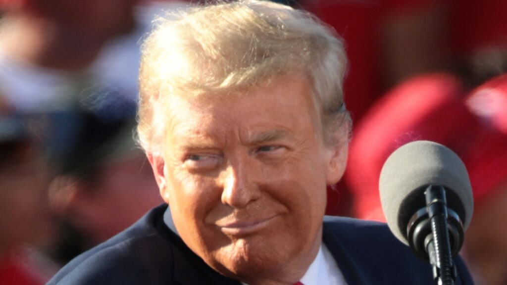 President of the United States Donald Trump speaking with supporters at a "Make America Great Again" campaign rally at Phoenix Goodyear Airport in Goodyear, Arizona. By Gage Skidmore.