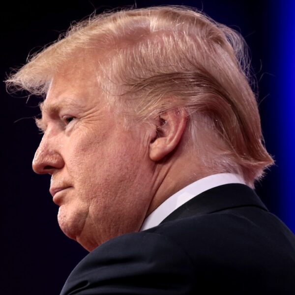 President of the United States Donald Trump speaking at the 2018 Conservative Political Action Conference (CPAC) in National Harbor, Maryland. By Gage Skidmore.