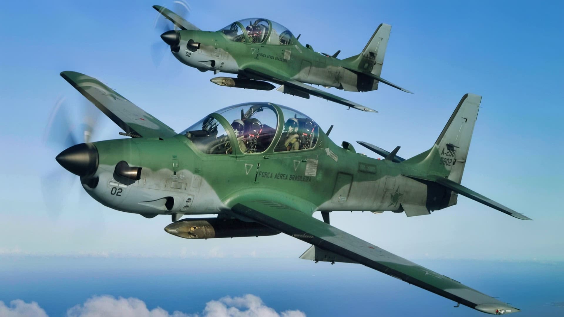 A-29 Super Tucano from Brazil.