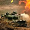 Ukraine tanks fighting.