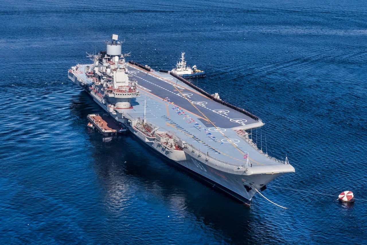 Aircraft Carrier Admiral Kuznetsov from Russian Navy