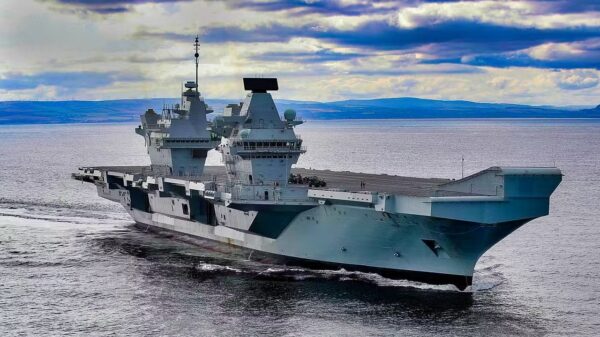 HMS Prince of Wales Aircraft Carrier.