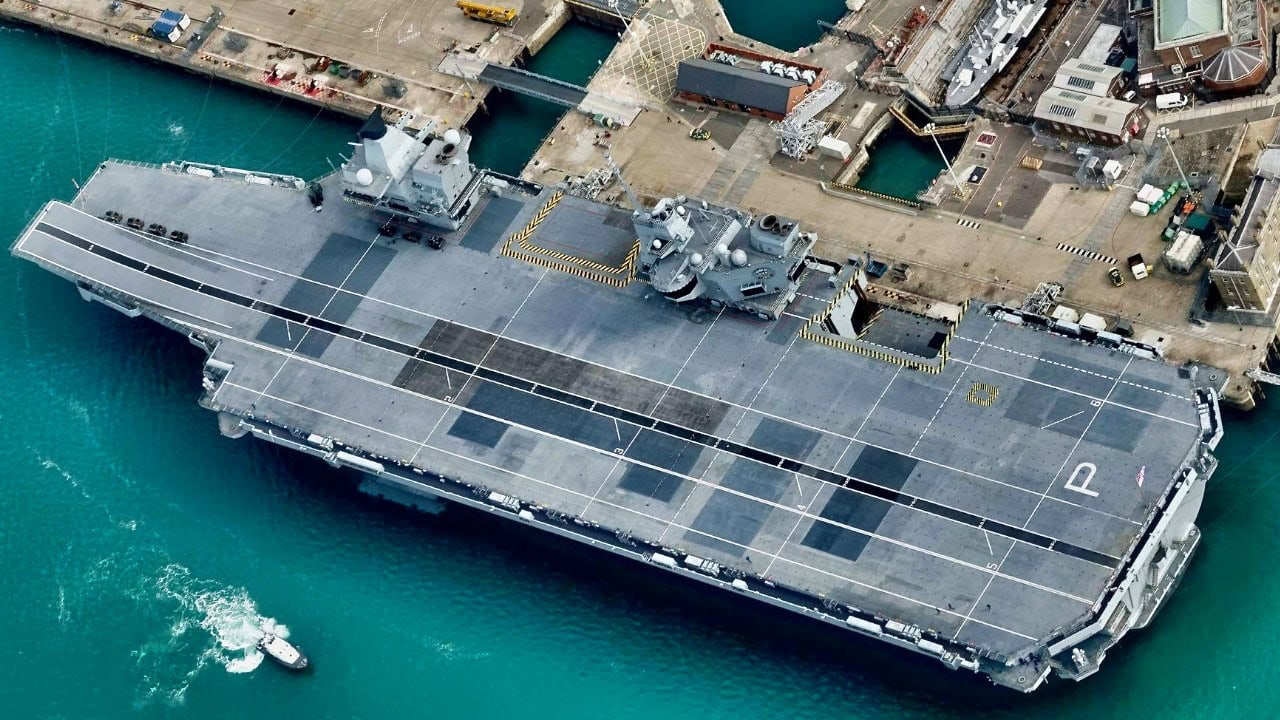 Royal Navy. HMS Prince of Wales Aircraft Carrier.
