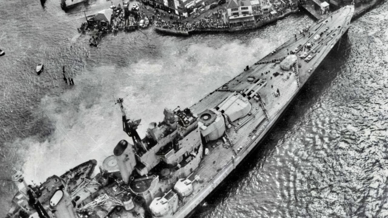 HMS Vanguard Battleship Royal Navy.