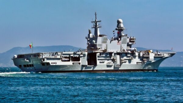 ITS Cavour Aircraft Carrier from Italy.