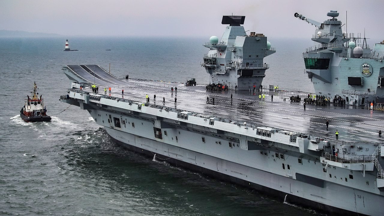 Queen Elizabeth-Class Aircraft Carrier HMS Prince of Wales