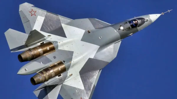 Su-57 Felon Fighter from Russian Air Force.