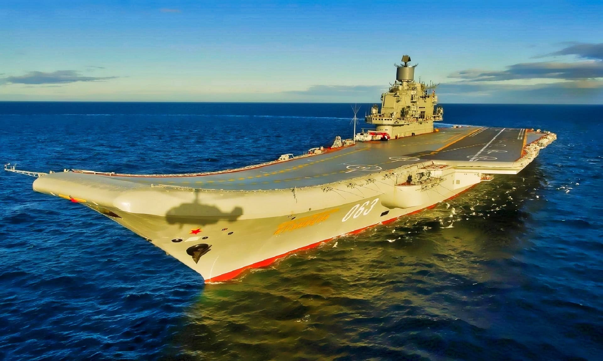 Admiral Kuznetsov Aircraft Carrier.