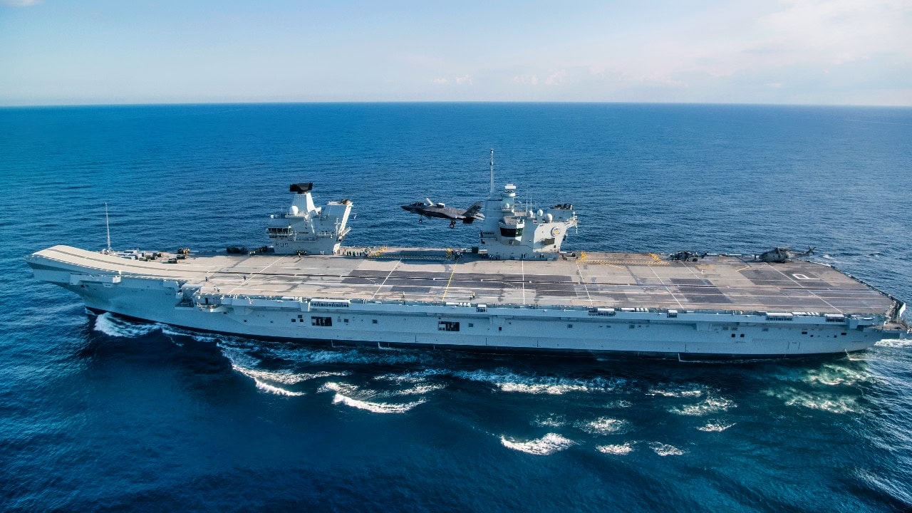 HMS Prince of Wales Aircraft Carrier.