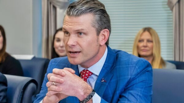 Secretary of Defense Pete Hegseth hosts a bilateral exchange with Australian Deputy Prime Minister Richard Marles at the Pentagon, Washington, D.C., Feb. 7, 2025. (DoD photo by U.S. Air Force Senior Airman Madelyn Keech)