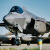 A U.S. Air Force F-35 Lightning II taxis during a cross-servicing event at NATO Allied Air Command’s Ramstein Flag 2025 exercise April 4, 2025. Successful cross-servicing at RAFL25 is an example of the importance of integrated logistics and maintenance training that enhances U.S. warfighting readiness by strengthening United States Air Forces in Europe – Air Forces Africa’s ability to deploy, sustain, and project fifth-generation capabilities across the European theater. (Royal Netherlands photo by Sgt. Maj. Jan Dijkstra)
