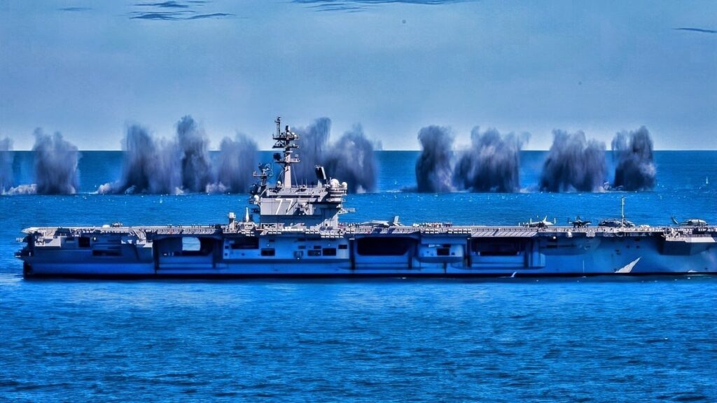 The U.S. Navy Sent a Fleet of Aircraft Carriers and Stealth F-35