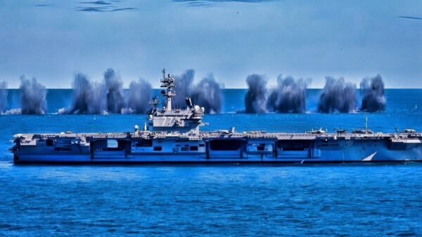 Nimitz-Class Aircraft Carrier at Sea