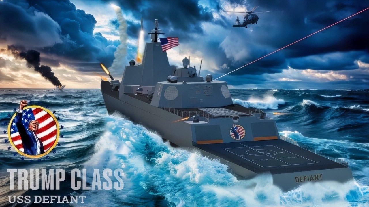 Trump-Class Battleship: Railguns, Hypersonic Missiles and 40,000 Tons of Raw U.S. Navy Power