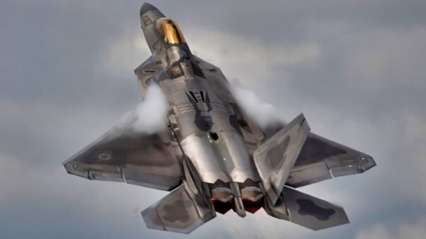 F-22 Raptor in Flight Back in 2017