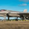 U.S. Air Force crew chiefs perform post flight maintenance on an F-35A Lightning II after its first arrival in Ceiba, Puerto Rico, Dec. 20, 2025. U.S. military forces are deployed to the Caribbean in support of the U.S. Southern Command mission, Department of War-directed operations, and the president’s priorities to disrupt illicit drug trafficking and protect the homeland. (U.S. Air Force photo)
