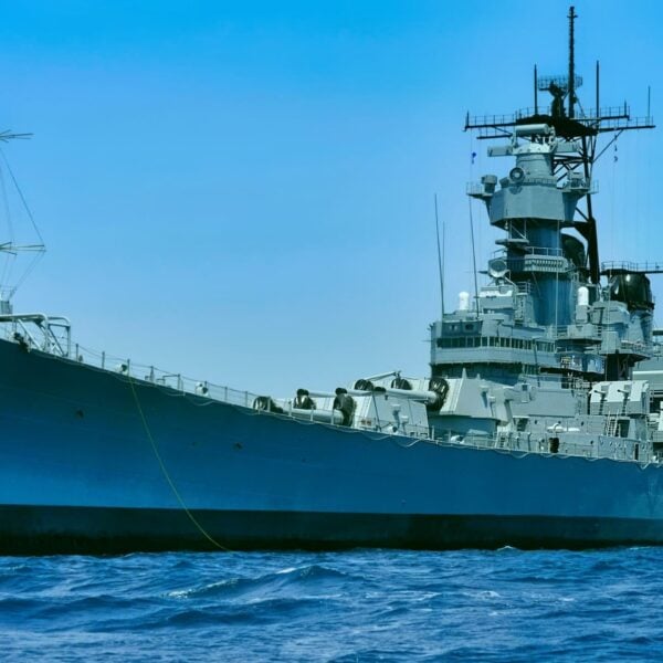 Iowa-Class Battleship at Rest