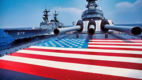 Iowa-Class U.S. Navy Battleships Flag