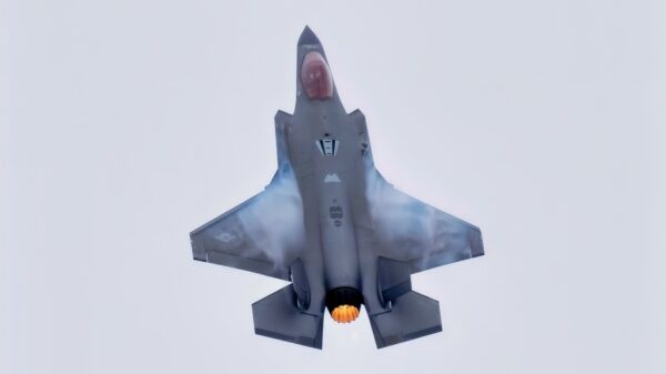 Maj. Kristin “BEO” Wolfe demonstrates the capabilities of the F-35A Lighting II, a single seat, single engine, all-weather stealth multirole fighter aircraft, during a practice flight with the F-35 Demonstration Team at Hill Air Force Base, Utah Feb. 6, 2024. (U.S. Air Force photo by Senior Airman Jack Rodgers)