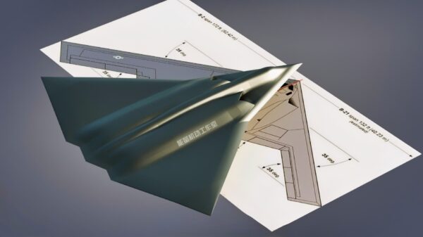 H-20 Stealth Bomber Computer Generated Image from X