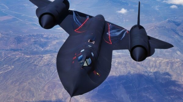 SR-71 Blackbird Flying at Top Speed