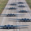 B-2 Spirit stealth bombers assigned to Whiteman Air Force Base taxi and take-off during exercise Spirit Vigilance on Whiteman Air Force Base on November 7th, 2022. Routine exercises like Spirit Vigilance assure our allies and partners that Whiteman Air Force Base is ready to execute nuclear operations and global strike anytime, anywhere. (U.S. Air Force photo by Airman 1st Class Bryson Britt)