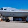A second B-21 Raider, the world’s sixth-generation stealth bomber, test aircraft arrives at Edwards Air Force Base, Calif., Sept. 11, 2025. The addition of the second test aircraft expands mission systems and weapons integration testing, advancing the program toward operational readiness. (Courtesy photo)