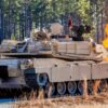 Soldiers from Echo Company, 1st Battalion, 81st Armor Regiment, 194th Armored Brigade, conduct gunnery training with the M1 Abrams tank, Jan. 14, 2025, at Brooks Range, on Fort Benning, Georgia. (U.S. Army photo by Joey Rhodes II)
