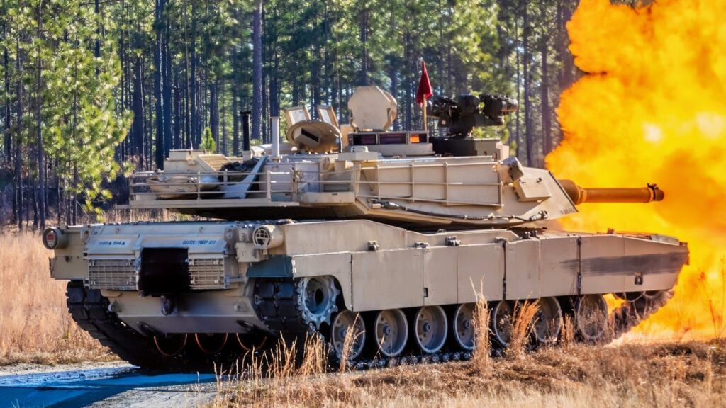 Soldiers from Echo Company, 1st Battalion, 81st Armor Regiment, 194th Armored Brigade, conduct gunnery training with the M1 Abrams tank, Jan. 14, 2025, at Brooks Range, on Fort Benning, Georgia. (U.S. Army photo by Joey Rhodes II)
