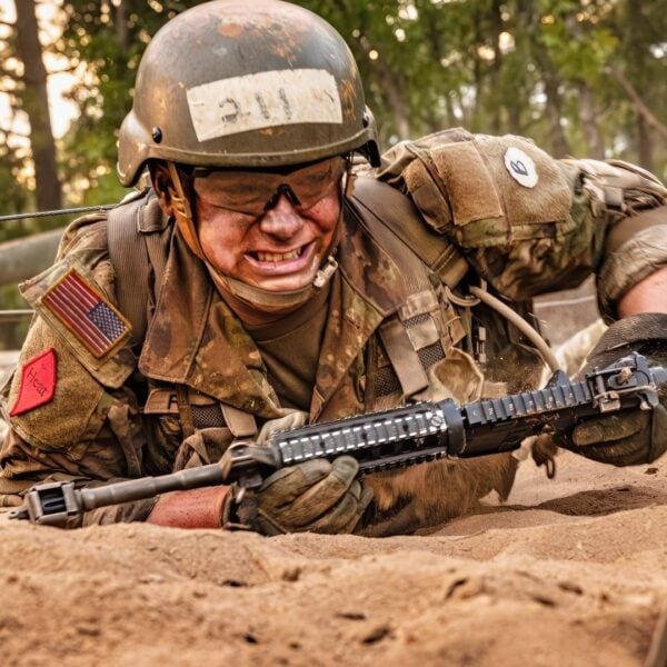 Basic Combat Training, also known as “boot camp,” is the process in transforming civilian volunteers into Soldiers. Over 10 weeks, trainees will go through four phases that cover Army core values, physical training, first aid, hand grenades, obstacle course, basic rifle marksmanship, navigation, and three separate field exercises. Basic training produces Soldiers that are disciplined, resilient, physically fit and competent in their basic skills who can successfully contribute as members of a team when they arrive at their first unit of assignment. (US Army photo by Robin Hicks)