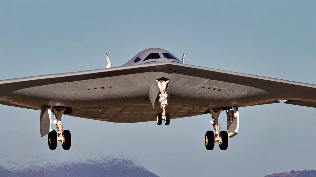 A second B-21 Raider test aircraft takes off, Sept. 11, from Palmdale, Calif., to join the Air Force’s flight test campaign at Edwards Air Force Base, Calif. The addition of the second test aircraft expands mission systems and weapons integration testing, advancing the program toward operational readiness. (Courtesy photo)