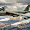 B-52 Bomber Firing Cruise Missiles