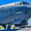 A B-52H Stratofortress sit parked on the flight line at Minot Air Force Base, North Dakota, Aug. 8, 2022. The B-52 is capable of dropping or launching gravity bombs, cluster bombs, precision-guided missiles and joint direct attack munitions. (U.S. Air Force photo by Airman Alysa Knott)