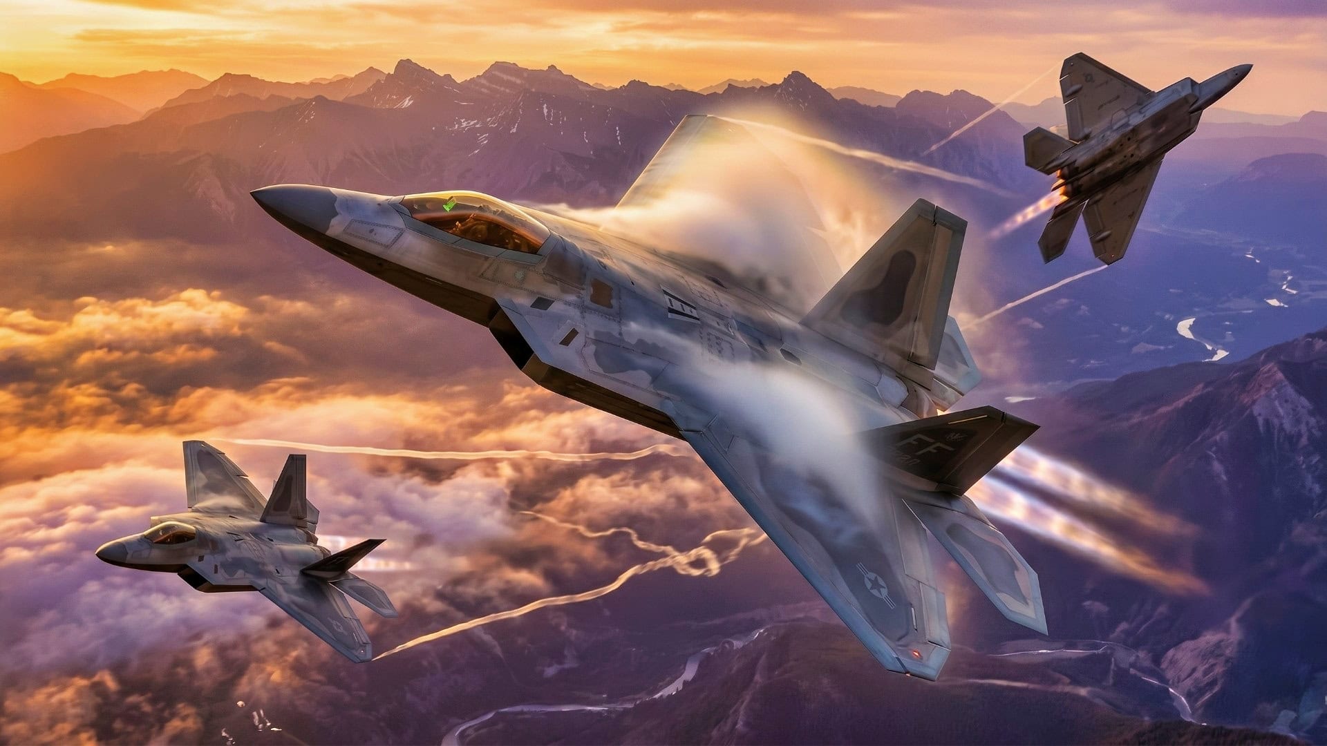 F-22 Raptor Stealth Fighter On A Roll