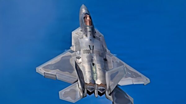 Members of the F-22 Raptor Aerial Demonstration Team perform at the Dyess Big Country Air Fest 2023, Dyess AFB, TX, March 25th, 2023. The F-22 Raptor Aerial Demonstration showcases the unmatched maneuverability of the airframe by executing a series of combat maneuvers to inspire Americans and their allies, and deter foreign adversaries. (U.S. Air Force photo by Staff Sgt. Michael Bowman)