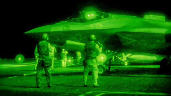 PACIFIC OCEAN (Jan. 23, 2026) –U.S. Navy Sailors conduct routine flight operations on the flight deck of the Nimitz-class aircraft carrier USS Theodore Roosevelt (CVN 71) Jan. 23, 2026. Theodore Roosevelt, flagship of Carrier Strike Group (CSG) 9, is underway conducting exercises to bolster strike group readiness and capability in the U.S. 3rd Fleet area of operations. (U.S. Navy photo by Mass Communication Specialist 2nd Class Ryan Holloway)