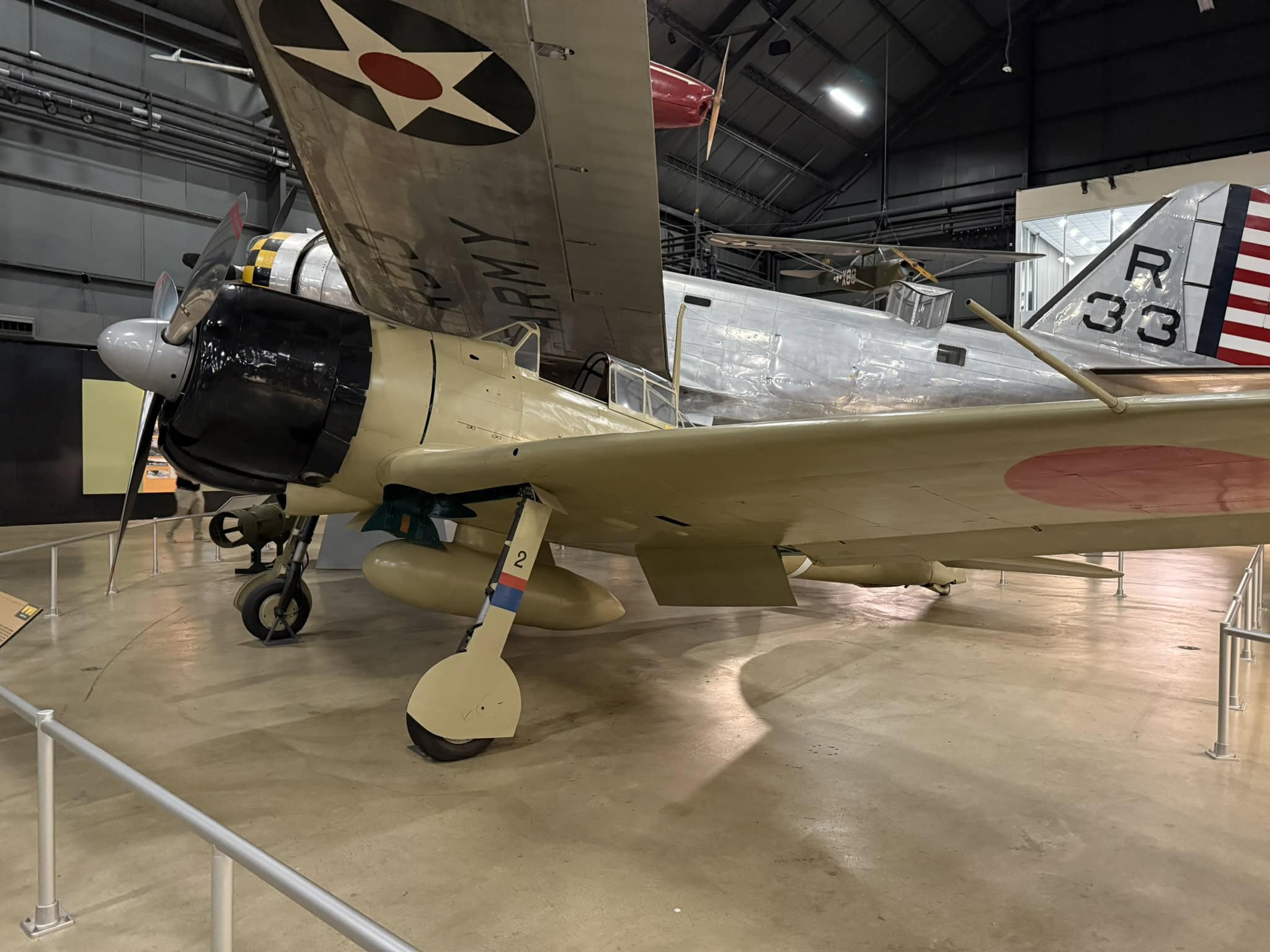 Japan Zero Fighter. Image Credit: 19FortyFive.com Taken at the National Museum of the U.S. Air Force.