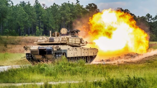 Soldiers with Echo Company, 1st Battalion, 81st Armor Regiment, 194th Armored Brigade, conduct tank gunnery training with the M1 Abrams tank July 09, 2025, at Brooks Range, on Fort Benning, Georgia. (U.S. Army photo by Daniel Marble)