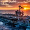 New Nimitz-Class Supercarrier In the Sunset