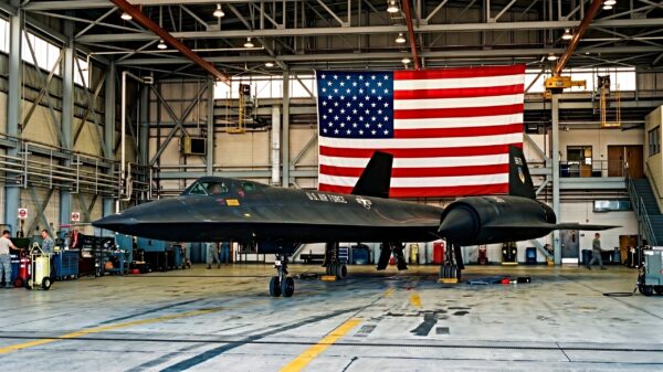 New SR-71 Blackbird in the Hanger