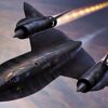 SR-71 Blackbird High in the Sky