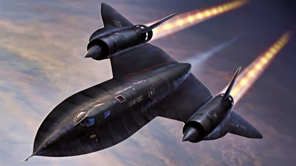 SR-71 Blackbird High in the Sky