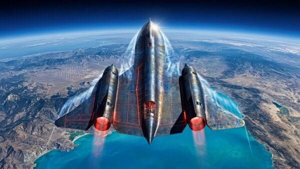 SR-71 Blackbird Hitting Mach 3