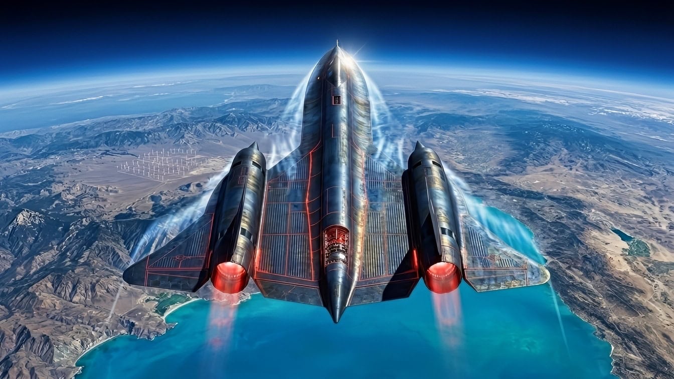 SR-71 Blackbird Hitting Mach 3