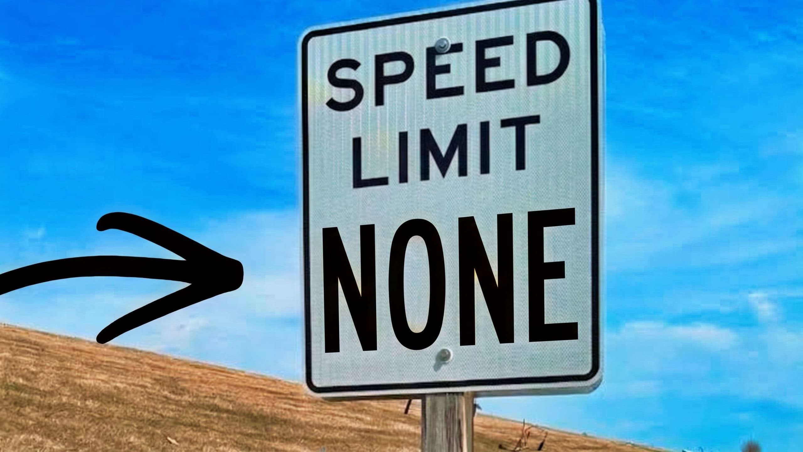 Speed Limit None in Montana