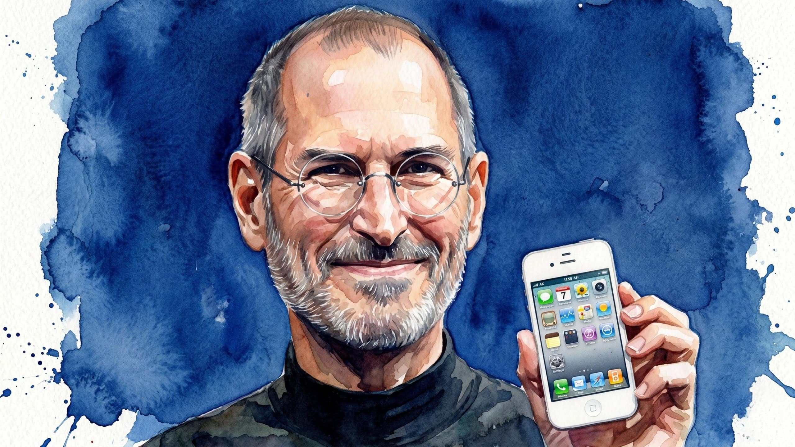 Steve Jobs Watercolor